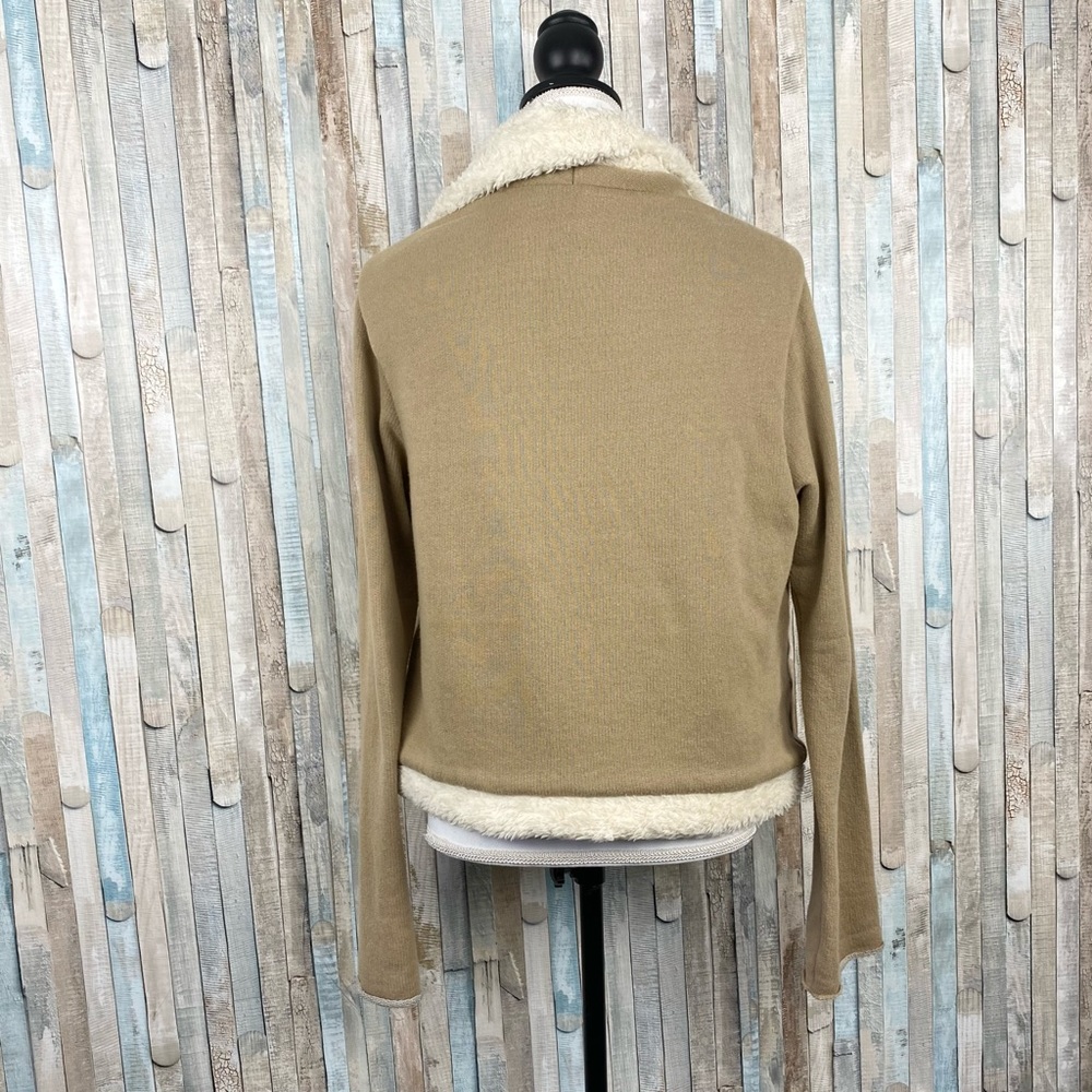 Pete Greta M Shearling Faux Fur Lined Knit Jacket - Picture 5 of 7